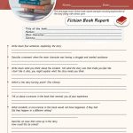 One Page Fiction Book Report Example Presentation Report Infographic For One Page Book Report Template