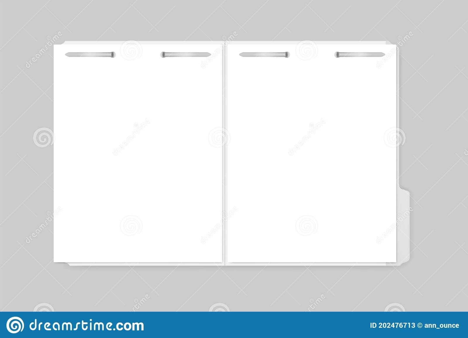 Open File Folder With Tab And Metal Fastener Keeping Paper Sheets With Regard To Index Card Template Open Office