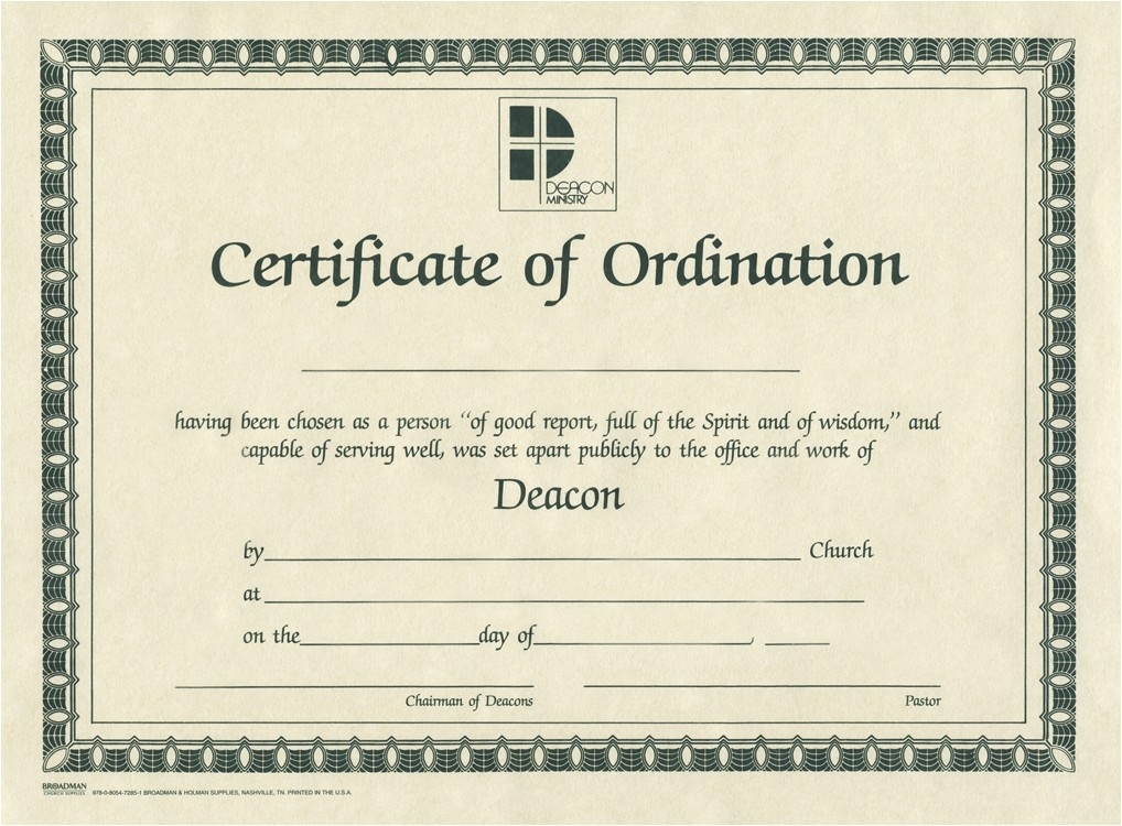 Ordination Certificate Templates | Williamson Ga Inside Certificate Of Ordination Template