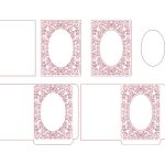 Ornamental Frame Envelope Card 5X7, Svg Cricut Template (96307) | Card In Envelope Templates For Card Making