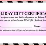 Ottawa Skin Care  : Holiday Open House With Mary Kay Gift Certificate Template