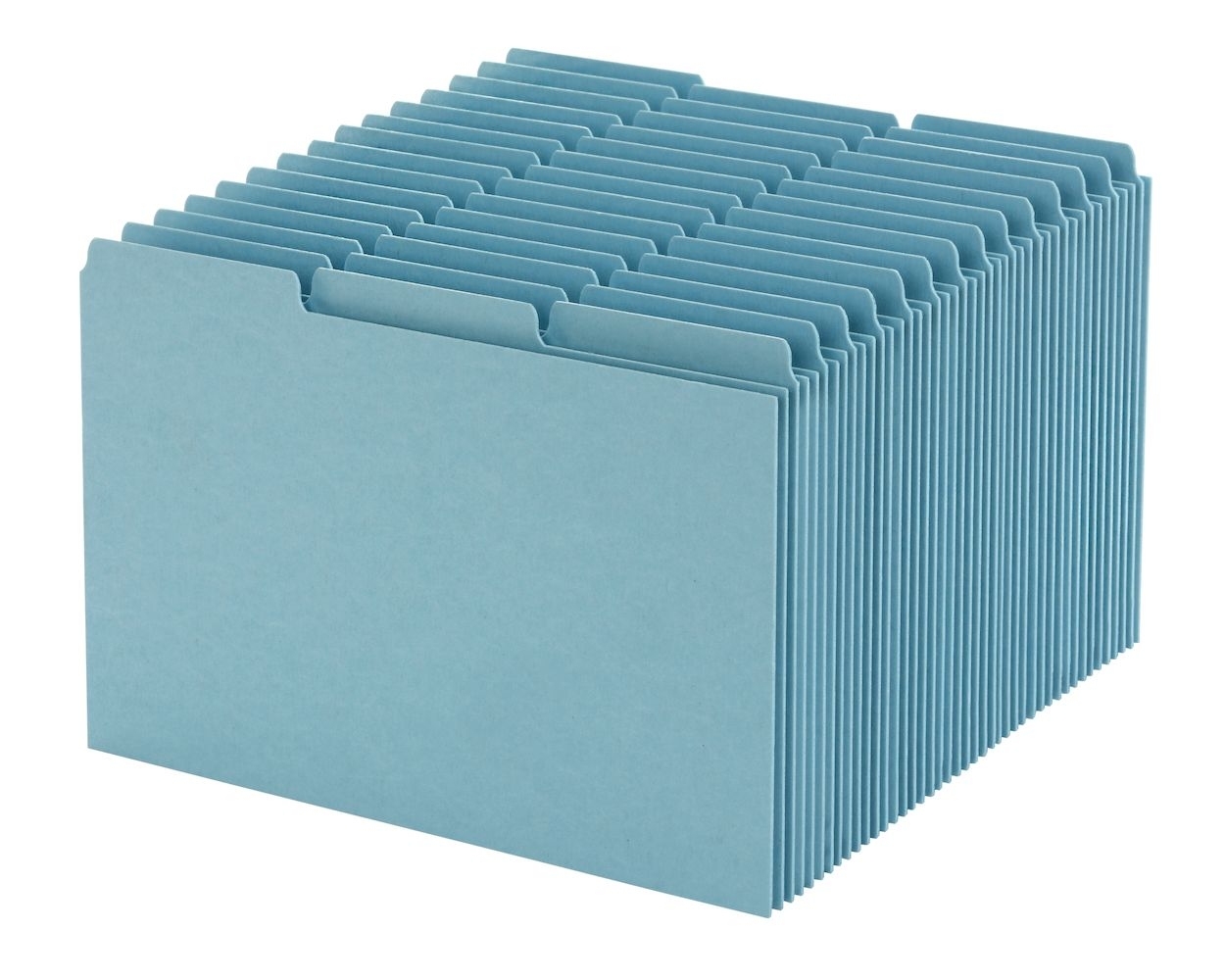 Oxford Index Card Guides With Blank Tabs, 5 X 8, 1/3 Cut Tabs, Blue Within 5 By 8 Index Card Template