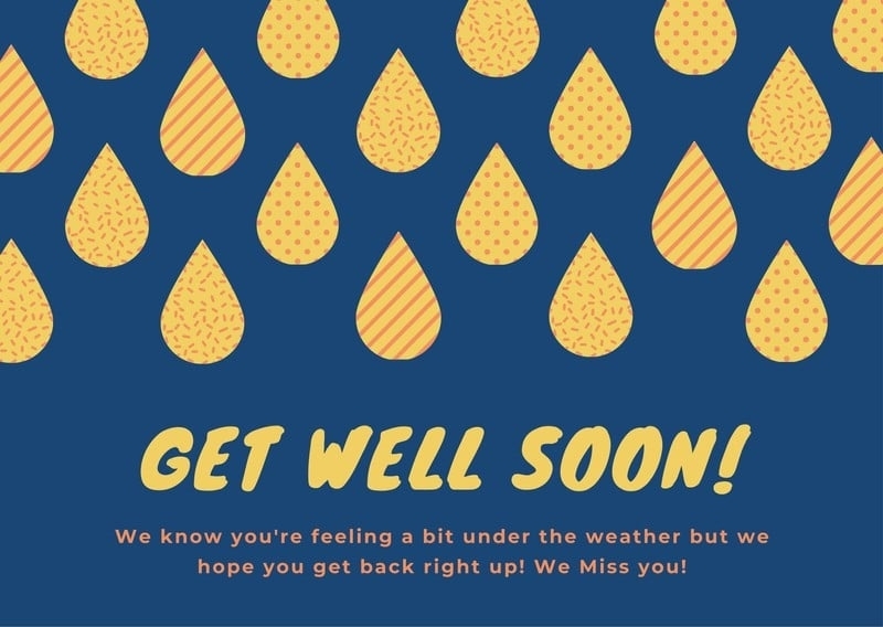 Page 2 - Free, Printable, Editable Get Well Soon Card Templates | Canva intended for Get Well Card Template