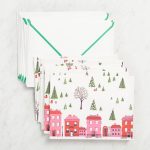 Paper Source + Holiday Village Card Set With Paper Source Templates Place Cards