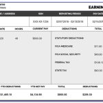 Paycheck Stub Template In Microsoft Word Throughout Free Pay Stub Template Word