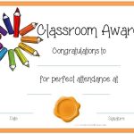 Perfect Attendance Award Certificates | Free Instant Download Within Free Printable Certificate Templates For Kids