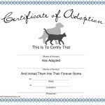 Pet Adoption Certificate Template Download Printable Pdf | Templateroller With Blank Adoption Certificate Template