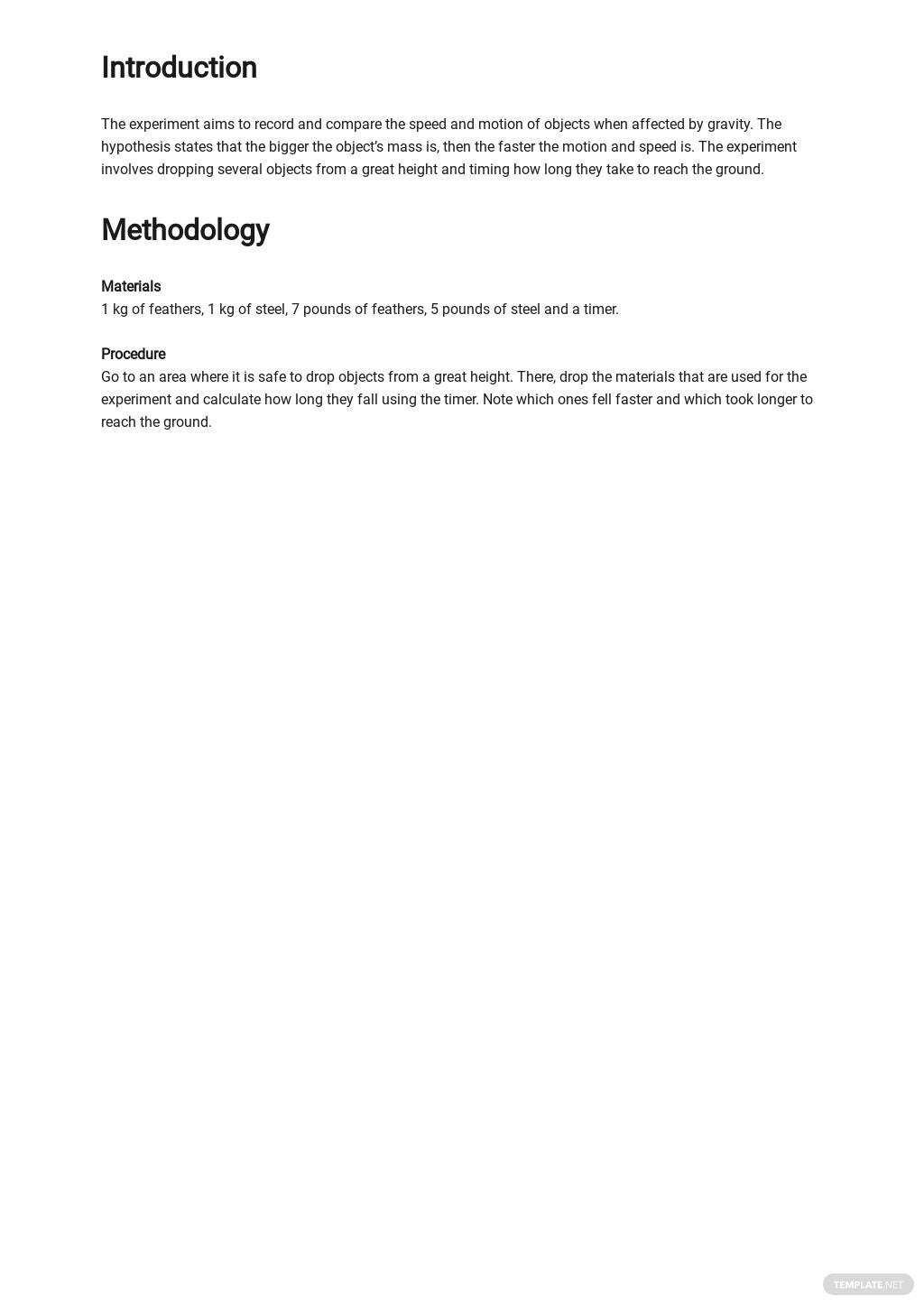 Physics Lab Report Template [Free Pdf] - Word (Doc) | Apple (Mac) Pages For Lab Report Template Word