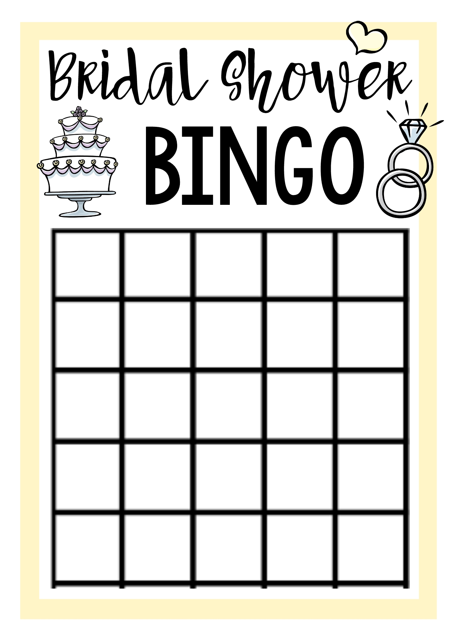 Pictures: Bingo Funny | Bridal Bingo Card Template Bridal | Printable Intended For Blank Bridal Shower Bingo Template
