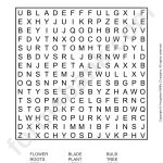 Plants Word Search Puzzle Template Printable Pdf Download With Regard To Word Sleuth Template