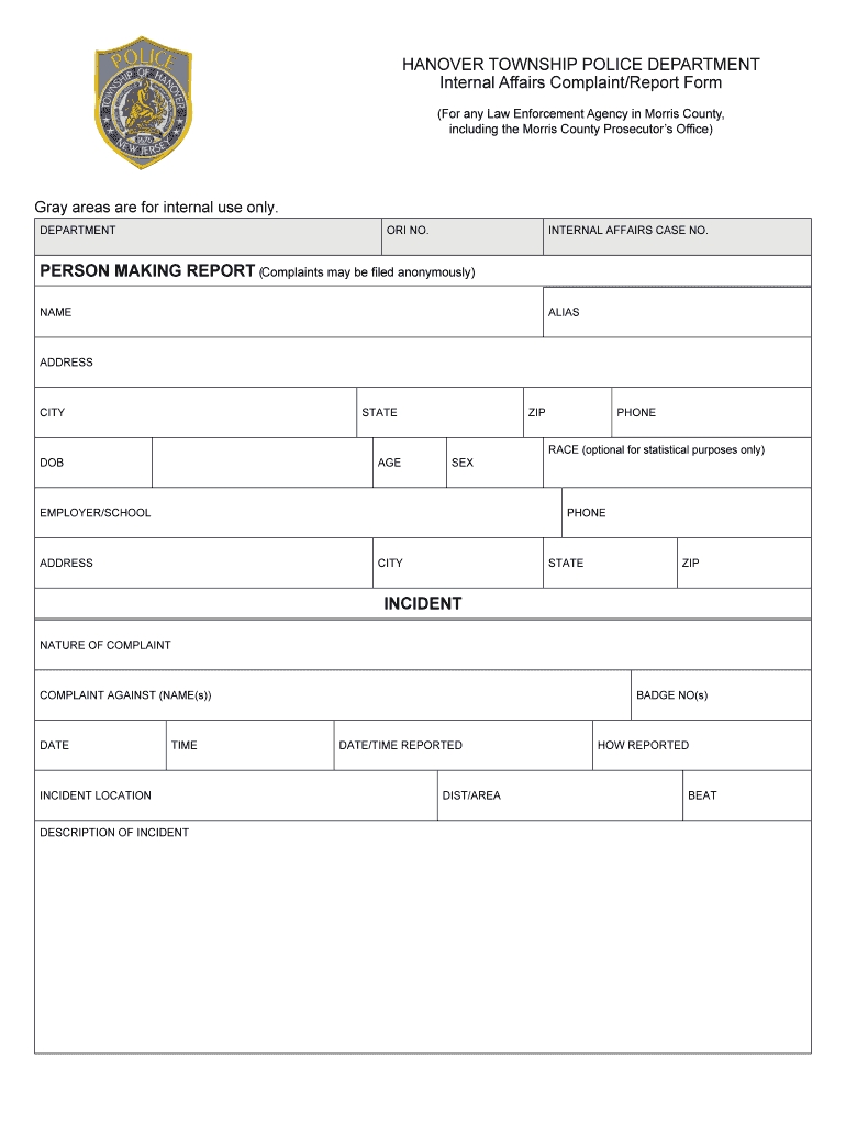 Police Report Template – Fill Online, Printable, Fillable, Blank With Regard To Fake Police Report Template