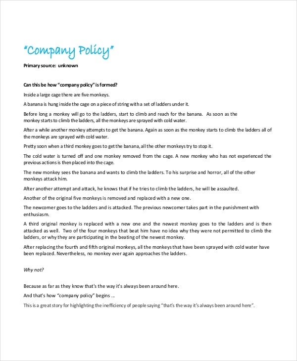 Policy Template - 10+ Free Word, Pdf Document Downloads | Free within Business Rules Template Word