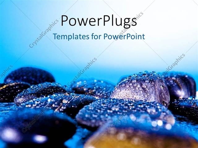 Powerpoint Template: A Number Of Zen Stones With Bluish Background (25417) Intended For Presentation Zen Powerpoint Templates