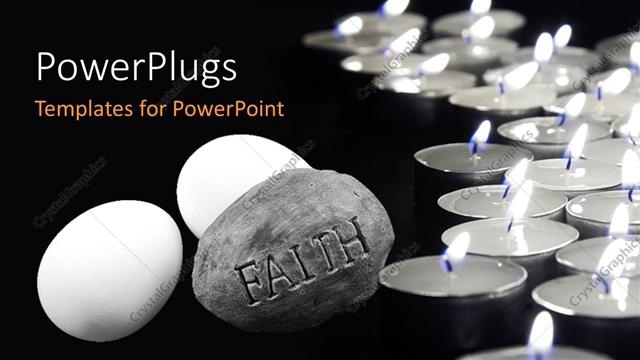 Powerpoint Template: A Zen Stone With Two Eggs (25072) For Presentation Zen Powerpoint Templates
