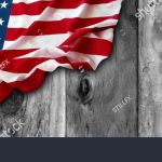 Powerpoint Template: Election Day – American Flag And Wooden Boards For Patriotic Powerpoint Template