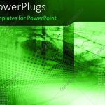 Powerpoint Template: High Tech Green Background With Binary Codes And In High Tech Powerpoint Template