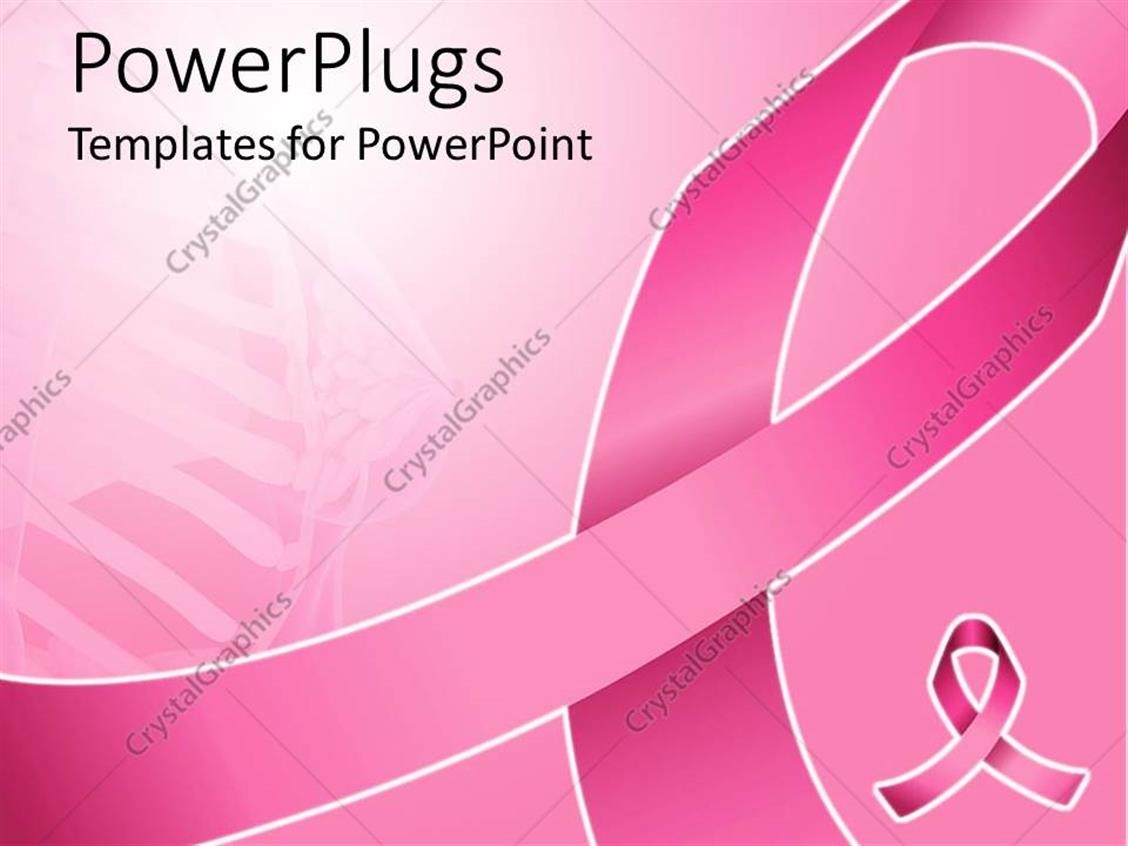 Powerpoint Template: Pink Ribbon For Fighting Breast Cancer With Women Throughout Free Breast Cancer Powerpoint Templates