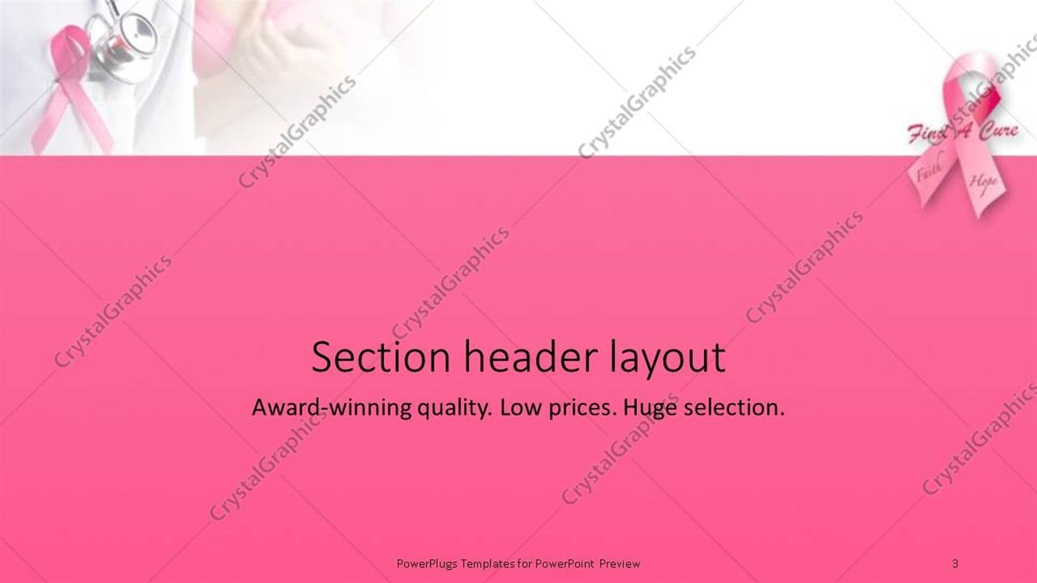 Powerpoint Template: Pink Ribbons Depiction Breast Cancer Awareness With Breast Cancer Powerpoint Template