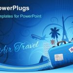 Powerpoint Template: Travel Depiction With Abstract Floral Background Throughout Powerpoint Templates Tourism