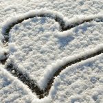 Powerpoint Templates Free Download: Snow Heart-Shaped Pattern within Snow Powerpoint Template