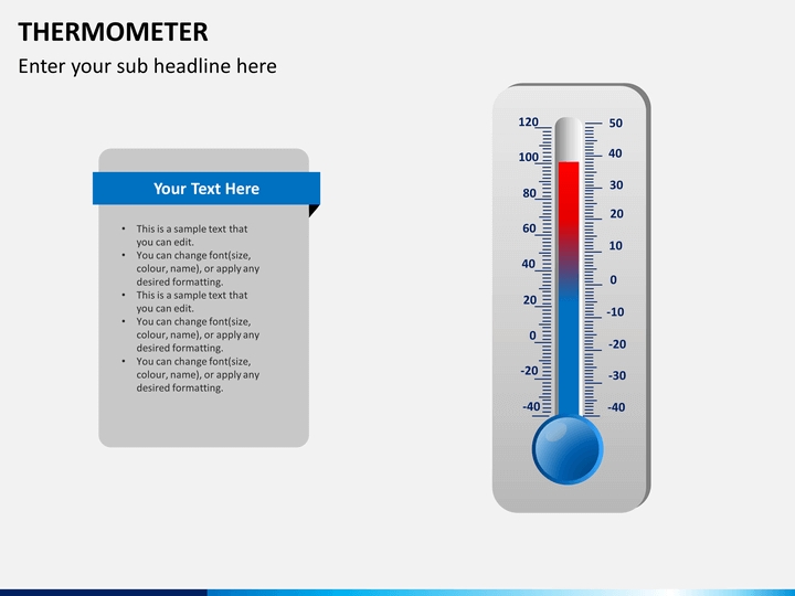Powerpoint Thermometer Template | Sketchbubble in Thermometer Powerpoint Template