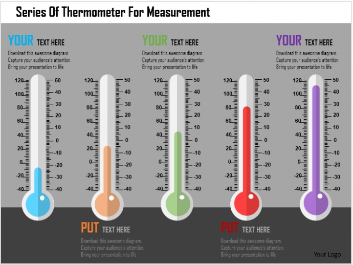 Powerpoint Tutorial #9  How To Create A Thermometer Diagram And Use It Throughout Powerpoint Thermometer Template