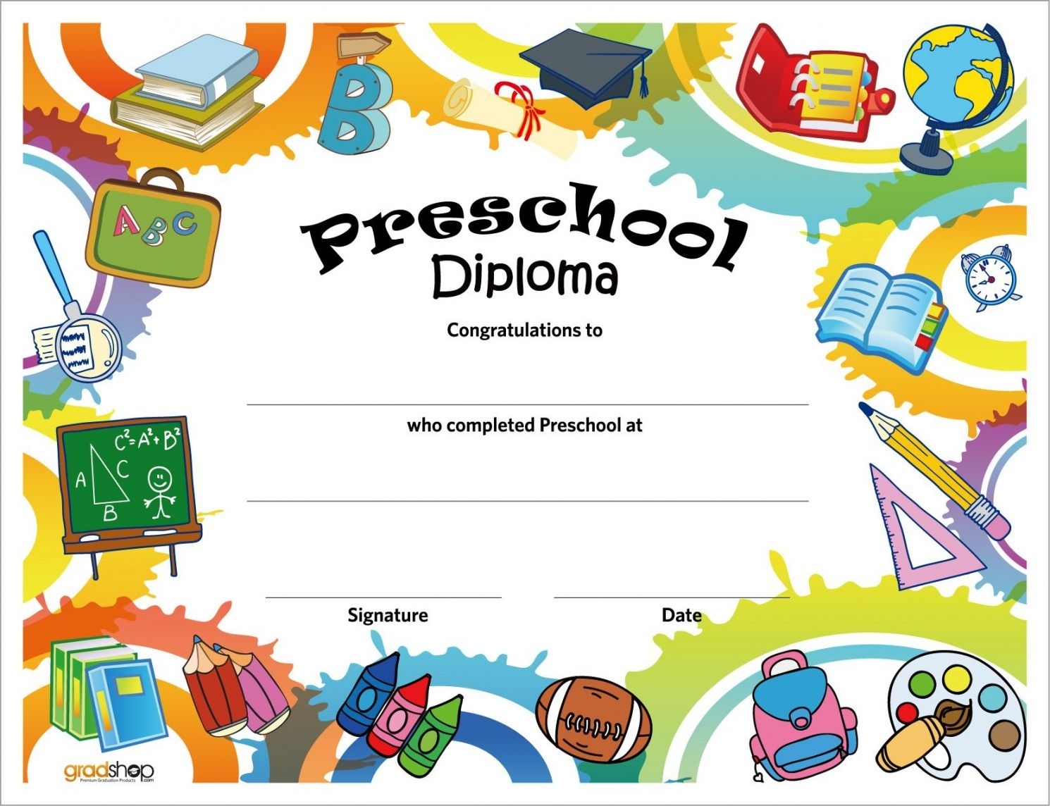 Pre Kindergarten Certificate Template | Emetonlineblog Intended For Classroom Certificates Templates