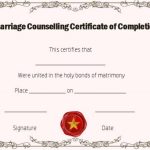 Premarital Counseling Certificate Of Completion Template | Williamson-Ga within Premarital Counseling Certificate Of Completion Template