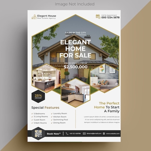 Premium Psd | Real Estate Flyer Template Within Real Estate Brochure Templates Psd Free Download
