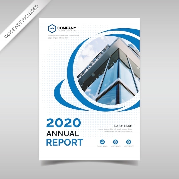 Premium Vector | Annual Report Cover Template With Blue Circles within Cover Page For Annual Report Template