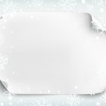 Premium Vector | Blank White Sheet Of Paper On Winter Background With Inside Blank Snowflake Template