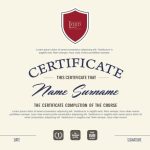 Premium Vector | Certificate Template With Clean And Modern Pattern Regarding Qualification Certificate Template