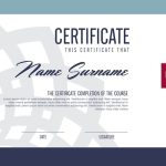 Premium Vector | Certificate Template With Clean And Modern Pattern Regarding Qualification Certificate Template