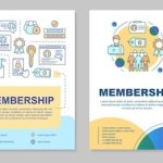 Premium Vector | Membership Brochure Template Layout. Partnership Intended For Membership Brochure Template