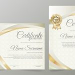 Premium Vector | Professional Certificate Template Diploma Award Design Throughout Professional Award Certificate Template