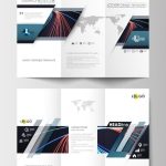 Premium Vector | Tri Fold Brochure Business Templates On Both Sides For Double Sided Tri Fold Brochure Template