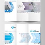 Premium Vector | Tri Fold Brochure Business Templates On Both Sides. Regarding Double Sided Tri Fold Brochure Template