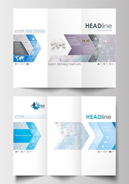 Premium Vector | Tri Fold Brochure Business Templates On Both Sides. Regarding Double Sided Tri Fold Brochure Template