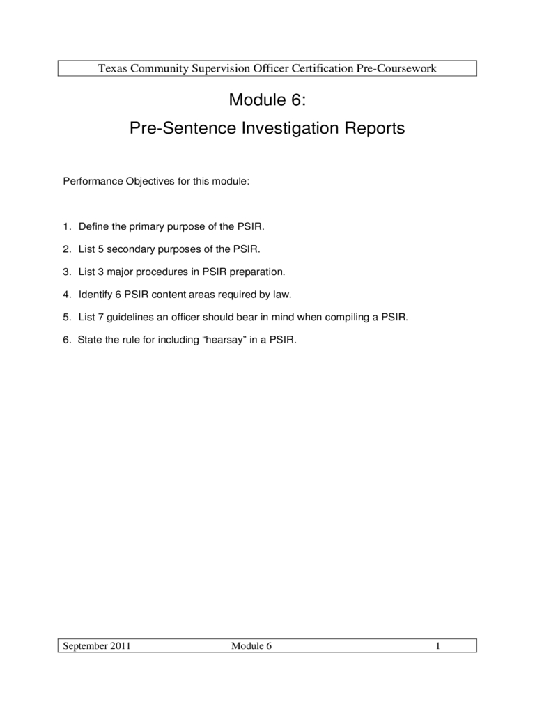 Presentence Investigation Report Template – New Creative Template Ideas In Presentence Investigation Report Template