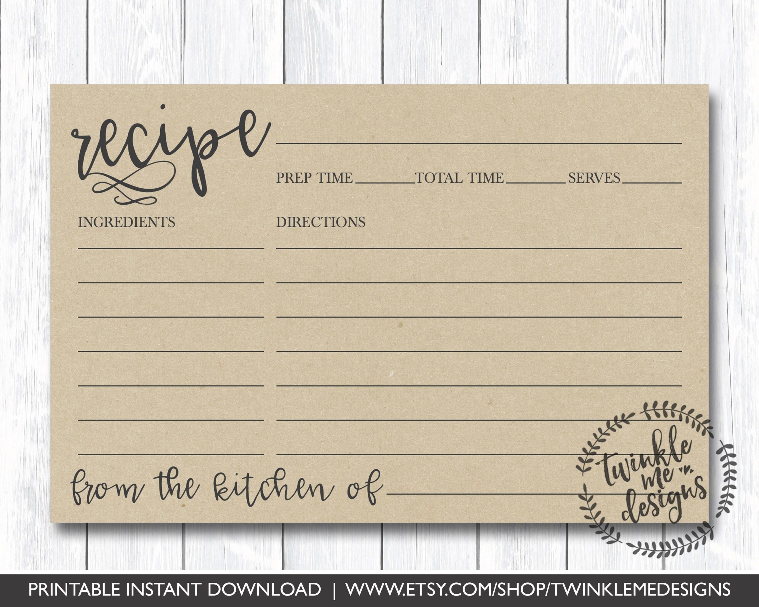 Printable 4×6 Recipe Cards | Template Business Psd, Excel, Word, Pdf With Regard To Microsoft Word Recipe Card Template