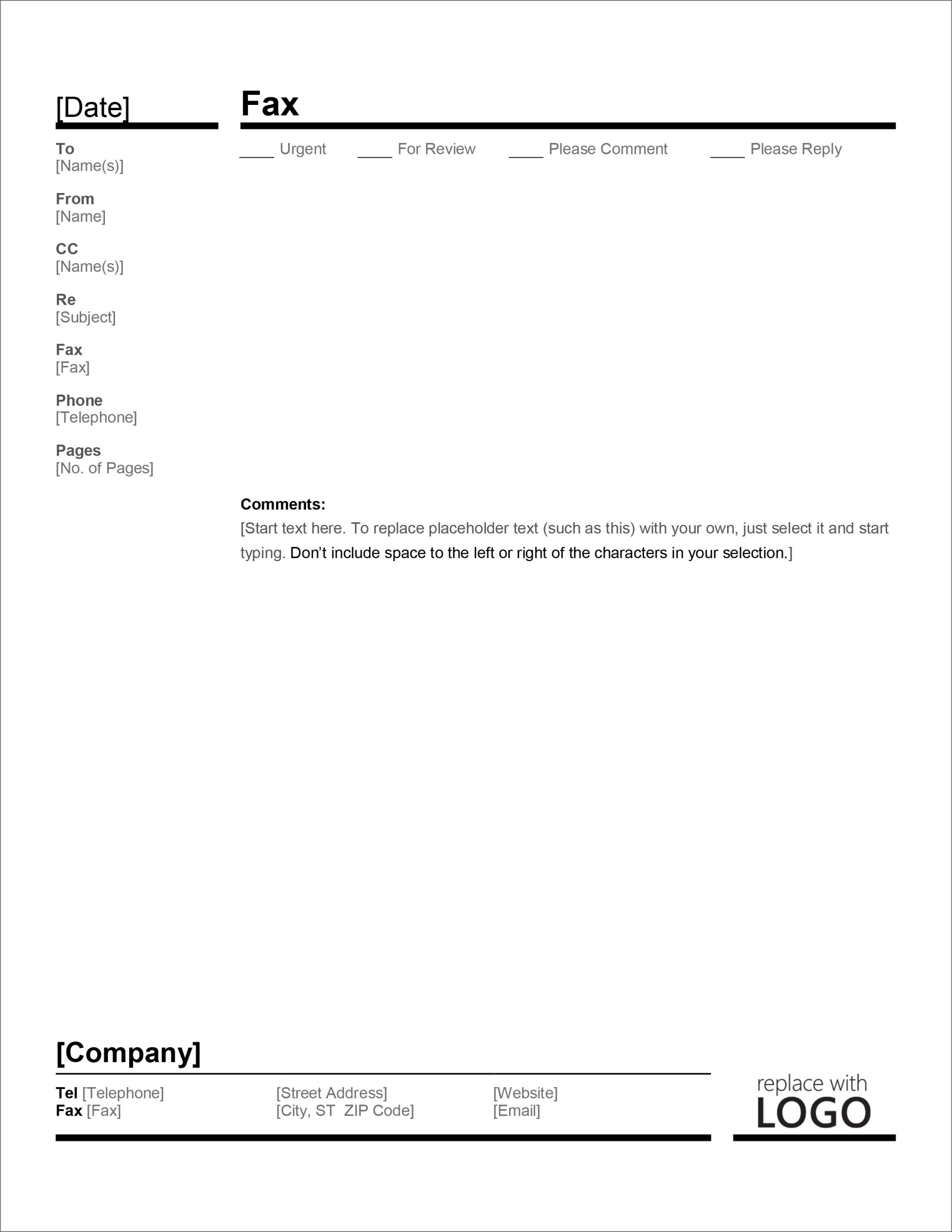 Printable Blank Microsoft Word Fax Cover Sheet – Fax Templates Regarding Fax Cover Sheet Template Word 2010