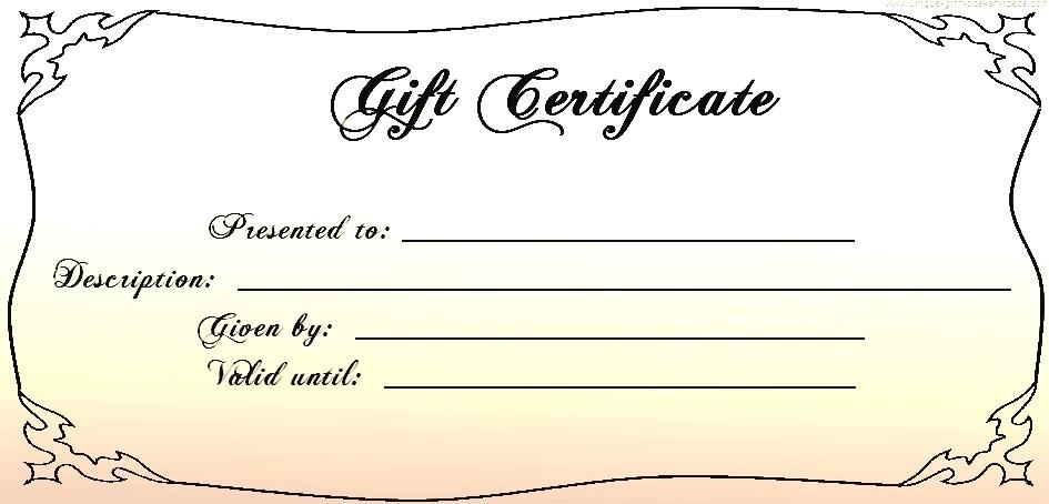 Printable Gift Certificate Paper | Template Business Psd, Excel, Word, Pdf inside Fillable Gift Certificate Template Free