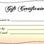 Printable Gift Certificate Paper | Template Business Psd, Excel, Word, Pdf with regard to Company Gift Certificate Template