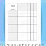 Printable Homeschool Report Card Grade Tracker For 1 Or | Etsy Inside Student Grade Report Template
