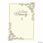 Printable Memorial Prayer Cards – Gridgit For Memorial Cards For Funeral Template Free