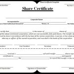 Printable Shareholding Certificate Template – Netwise Template Pertaining To Shareholding Certificate Template