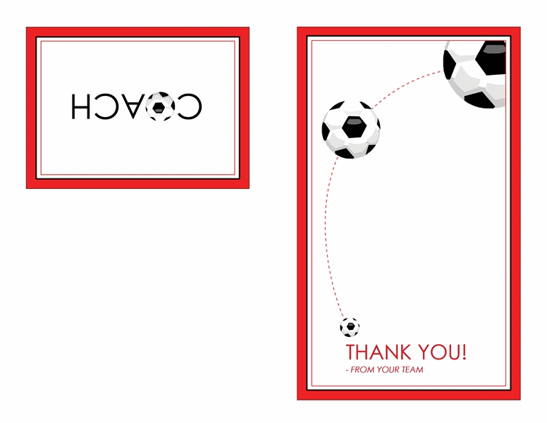 Printable Soccer Thank You Card Template – Netwise Template Inside Soccer Thank You Card Template