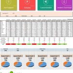 Printable Student Report Card {Template Excel} | Template124 Regarding Result Card Template