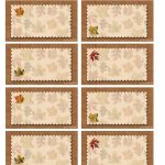 Printable Table Name Cards For Thanksgiving – Printable Card Free Within Table Name Card Template