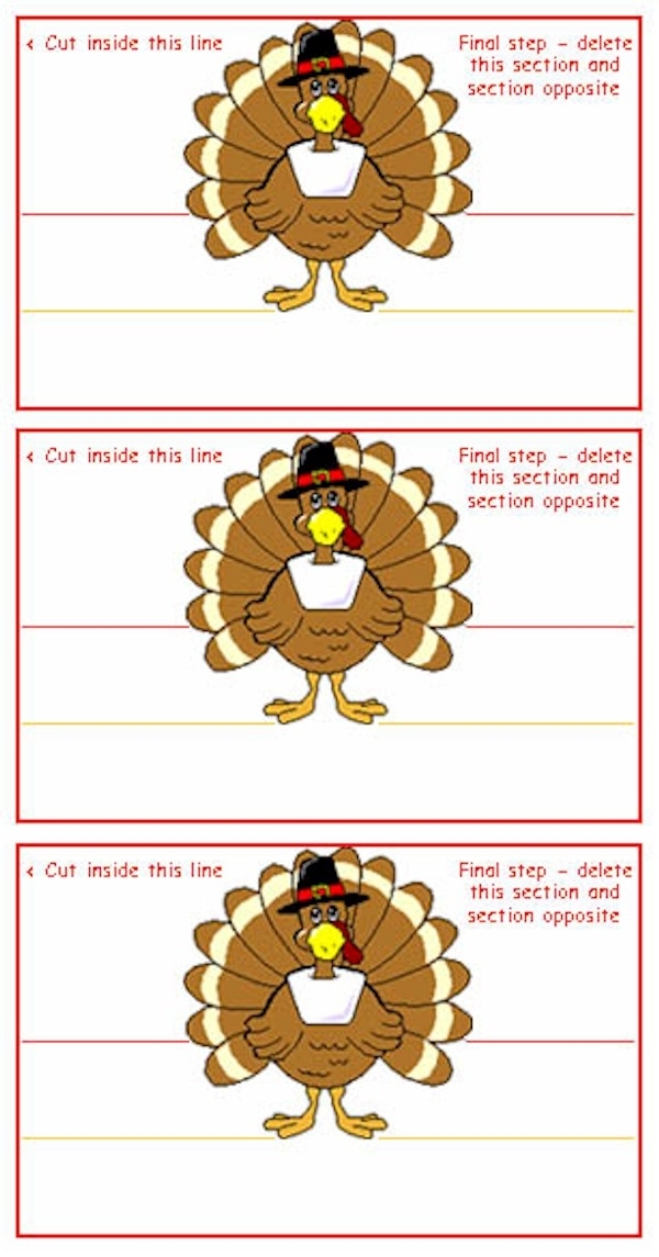 Printable Thanksgiving Placecards Within Thanksgiving Place Cards Template